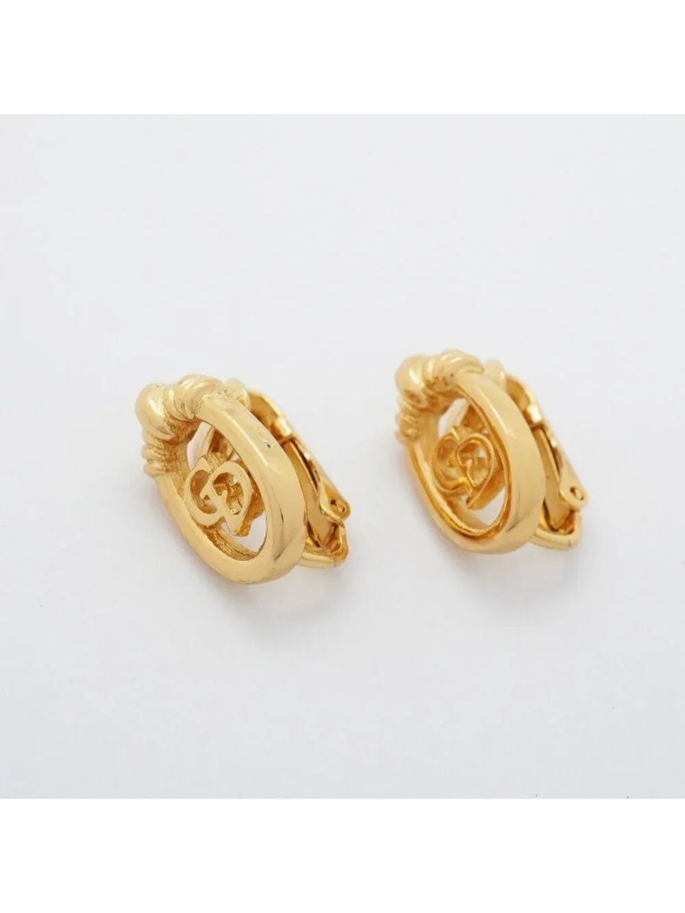 Dior Earrings CD Logo Gold Plated